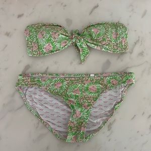 Lilly Pulitzer bandeau bikini set